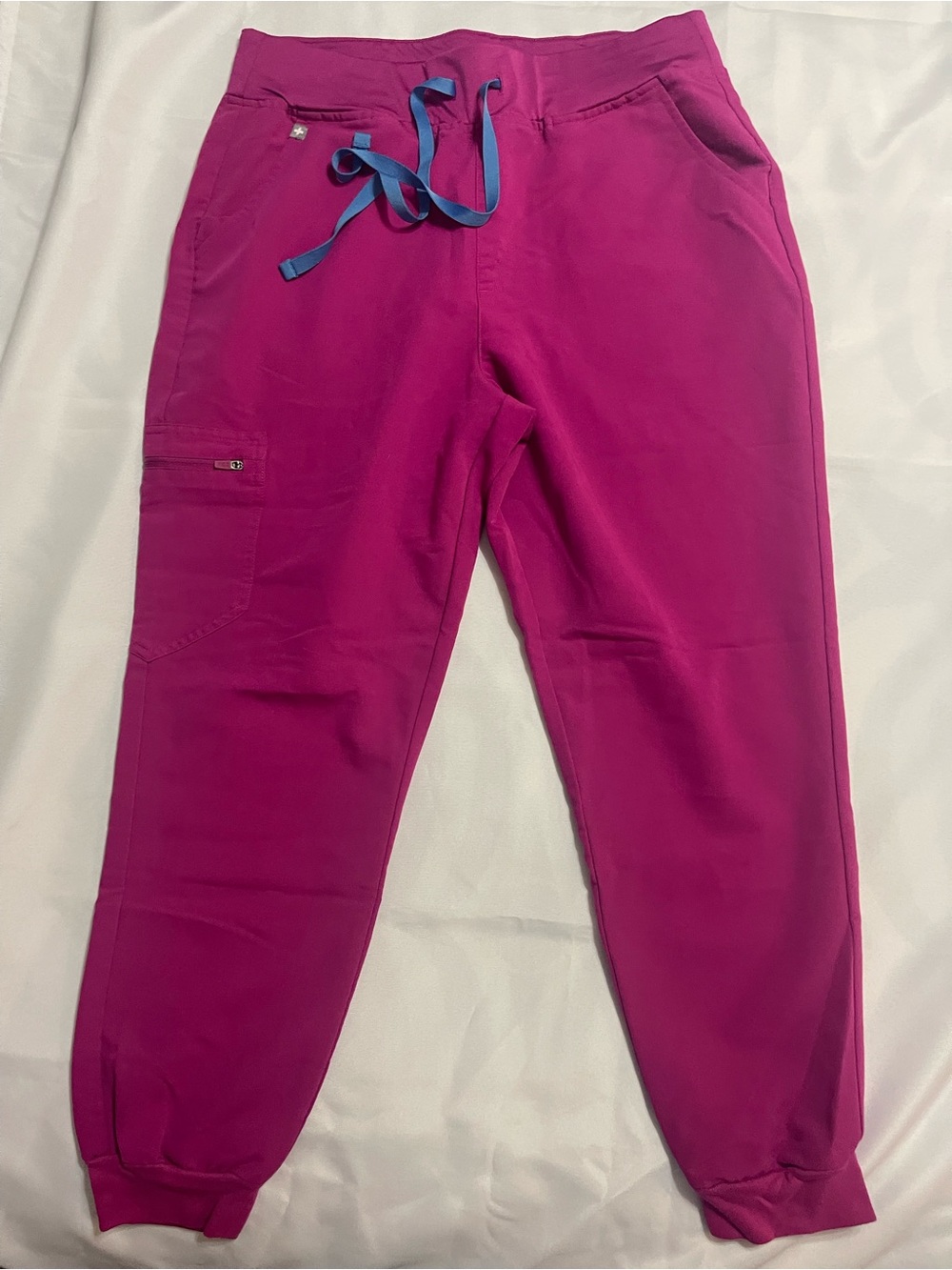 FIGS Zamora High Waisted 2.0 Jogger Scrub Pants – Raspberry Sorbet – Women’s L P